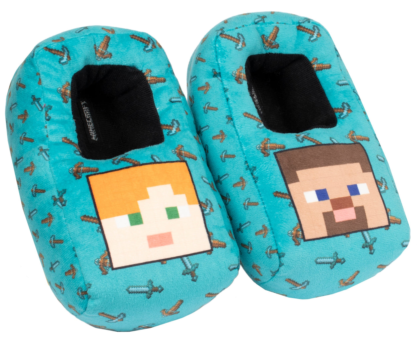 Minecraft 3D Chaussons – Alex and Steve
