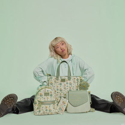 peter pan tinker bell clover all over print mini backpack loungefly