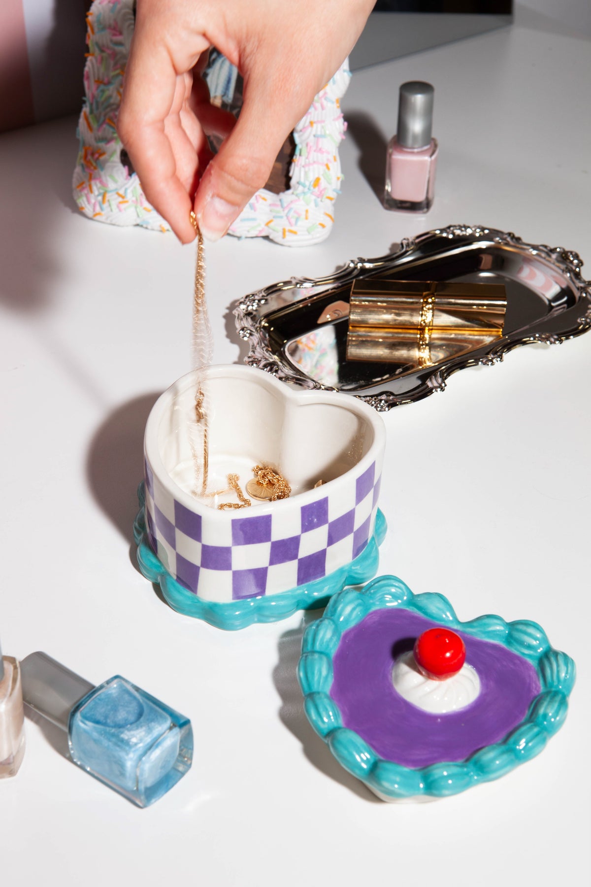Boîte de rangement Sweetie Gâteau cœur