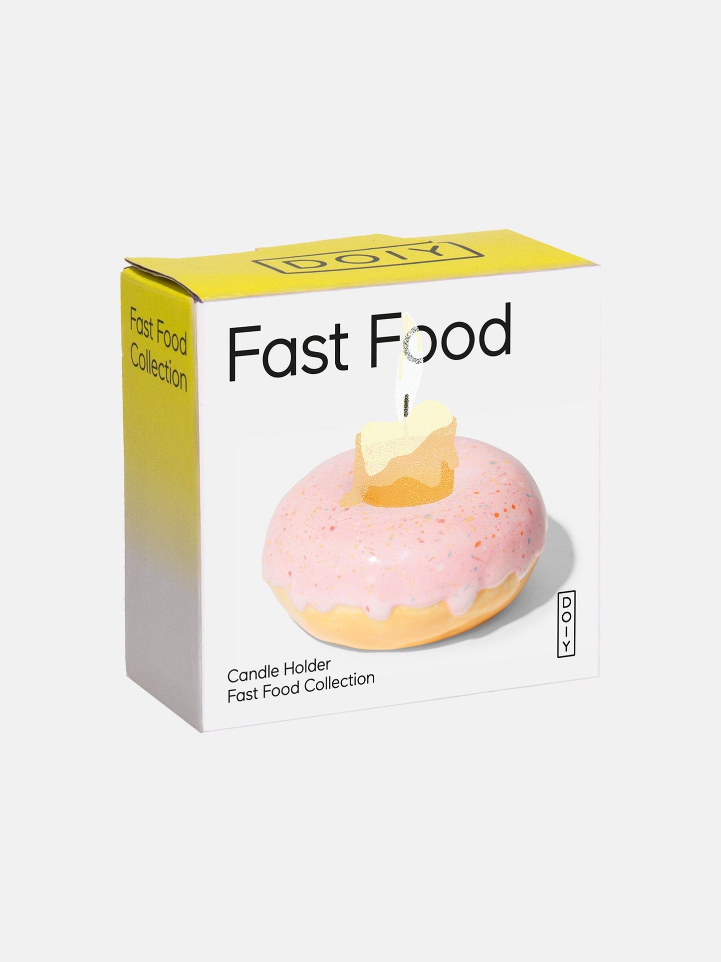 Bougeoir Donut Rose Fast Food
