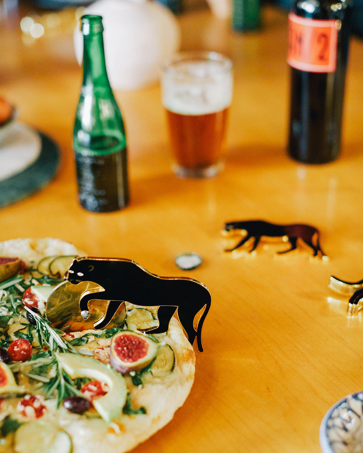"Savanna" Panther Pizza Cutter
