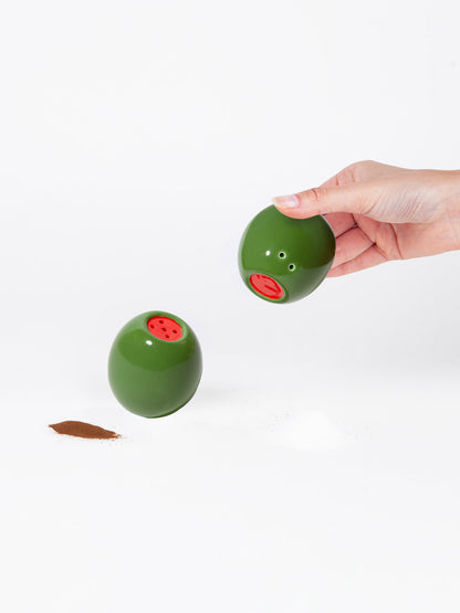 Salt and Pepper "Olivia" Olives
