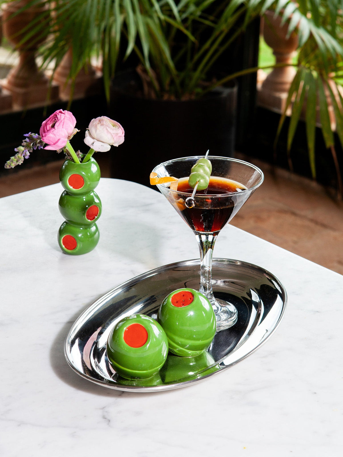 Salt and Pepper "Olivia" Olives