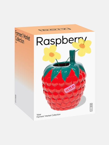Vase with Raspberries from the Farmers' Market