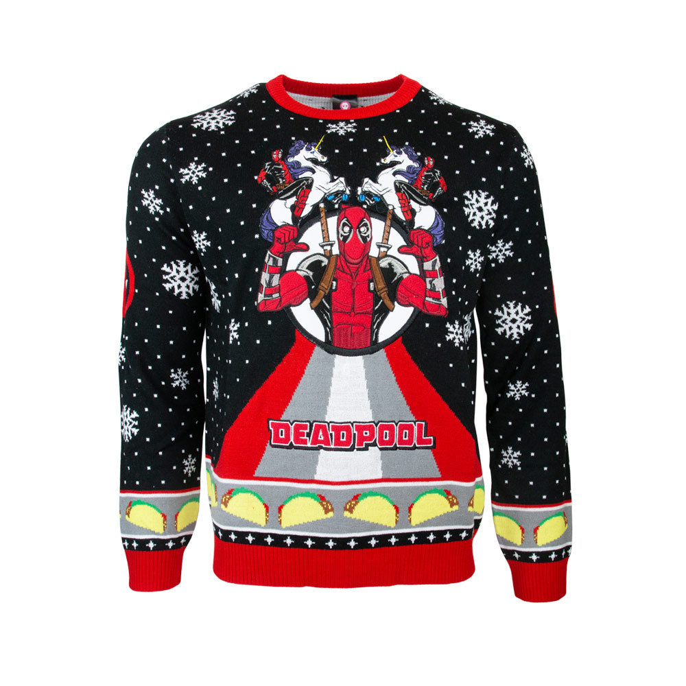 Christmas sweater Deadpool Unicorn