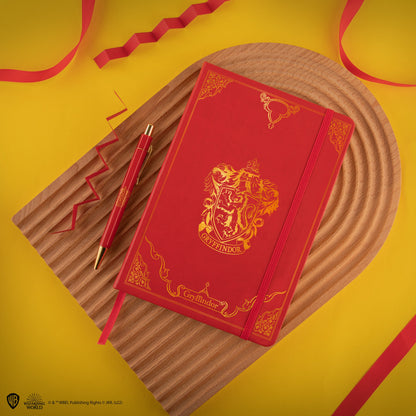 Deluxe Gryffindor Notebook and Pen Set