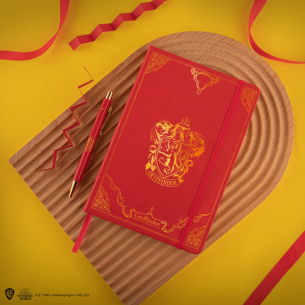 Deluxe Gryffindor Notebook and Pen Set