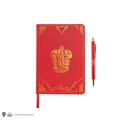 Deluxe Gryffindor Notebook and Pen Set