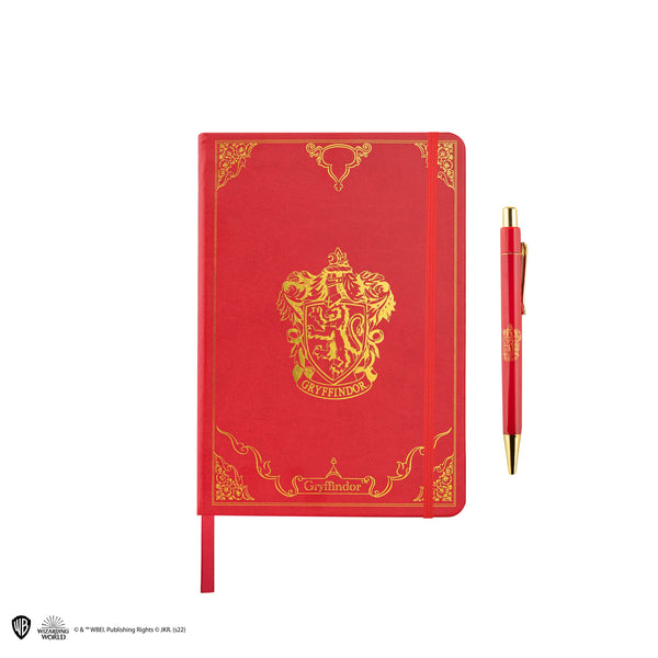 Deluxe Gryffindor Notebook and Pen Set