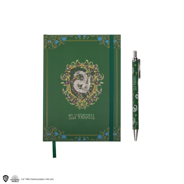 Slytherin Deluxe Magical World Notebook and Pen Set