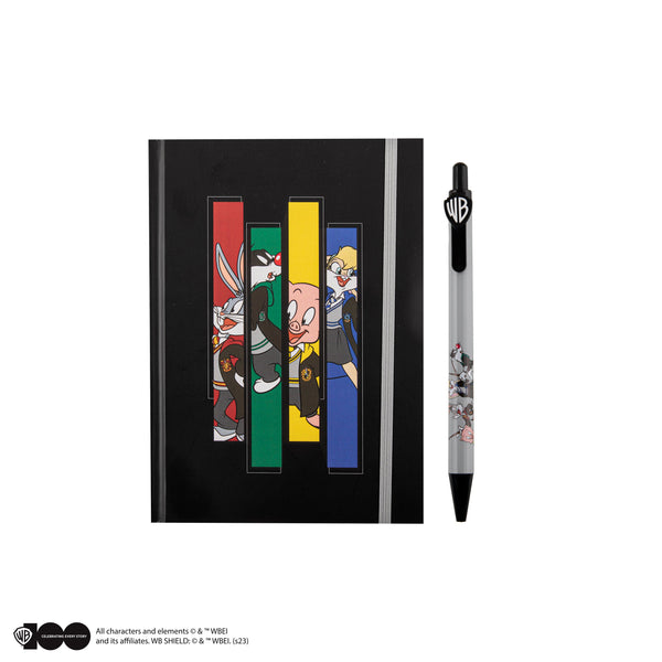 Set Carnet et Stylo Deluxe Looney Tunes à Poudlard