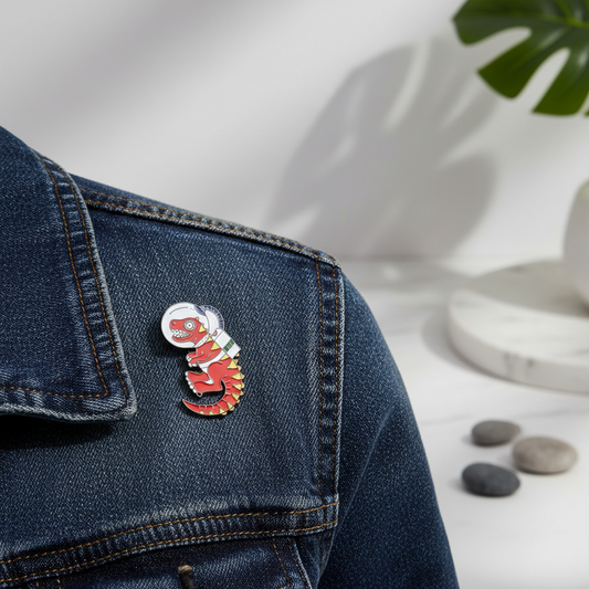 Dinosaur Astronaut Pin