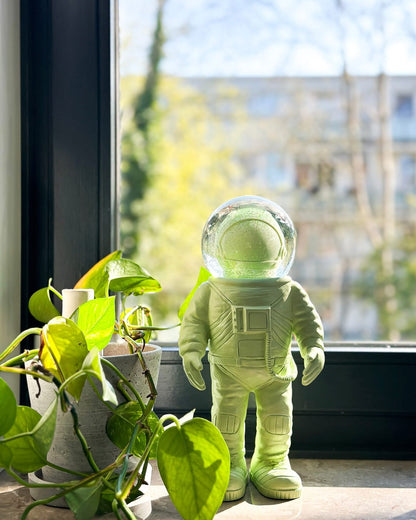 Green Astronaut Snow Globe