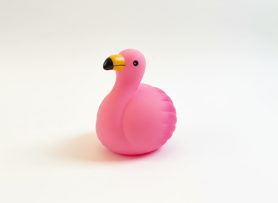 Lichtgevende roze flamingo badspeeltje