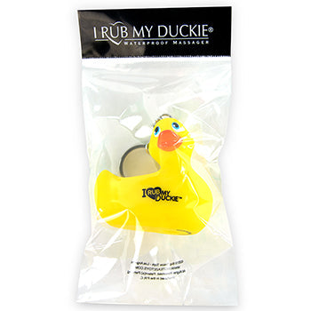 Yellow duck keychain "I RUB My Duckie"