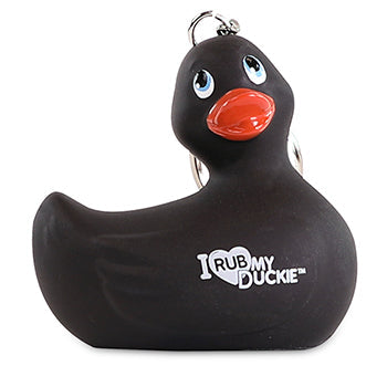 Black duck keychain "I RUB My Duckie"