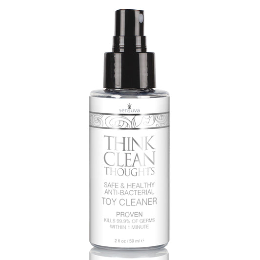 sensuva think clean thoughts anti bacterial toy cleaner 59 ml