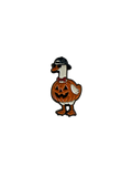 Witte Eend Halloween Pompoen Speld