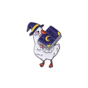 Pin's Ente Blanc Sorcier