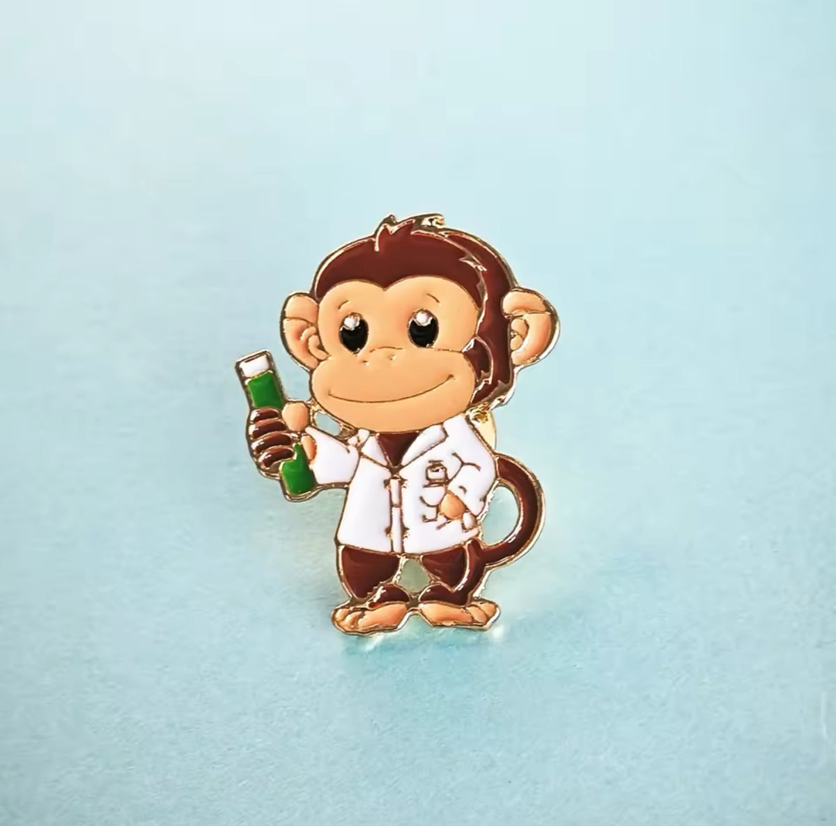 Chemist Monkey Pin