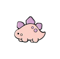 Kawaii Stegosaurus Speld