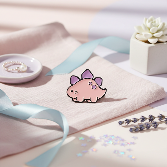 Kawaii Stegosaurus Pin