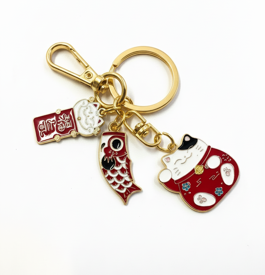 Lucky Cat key ring