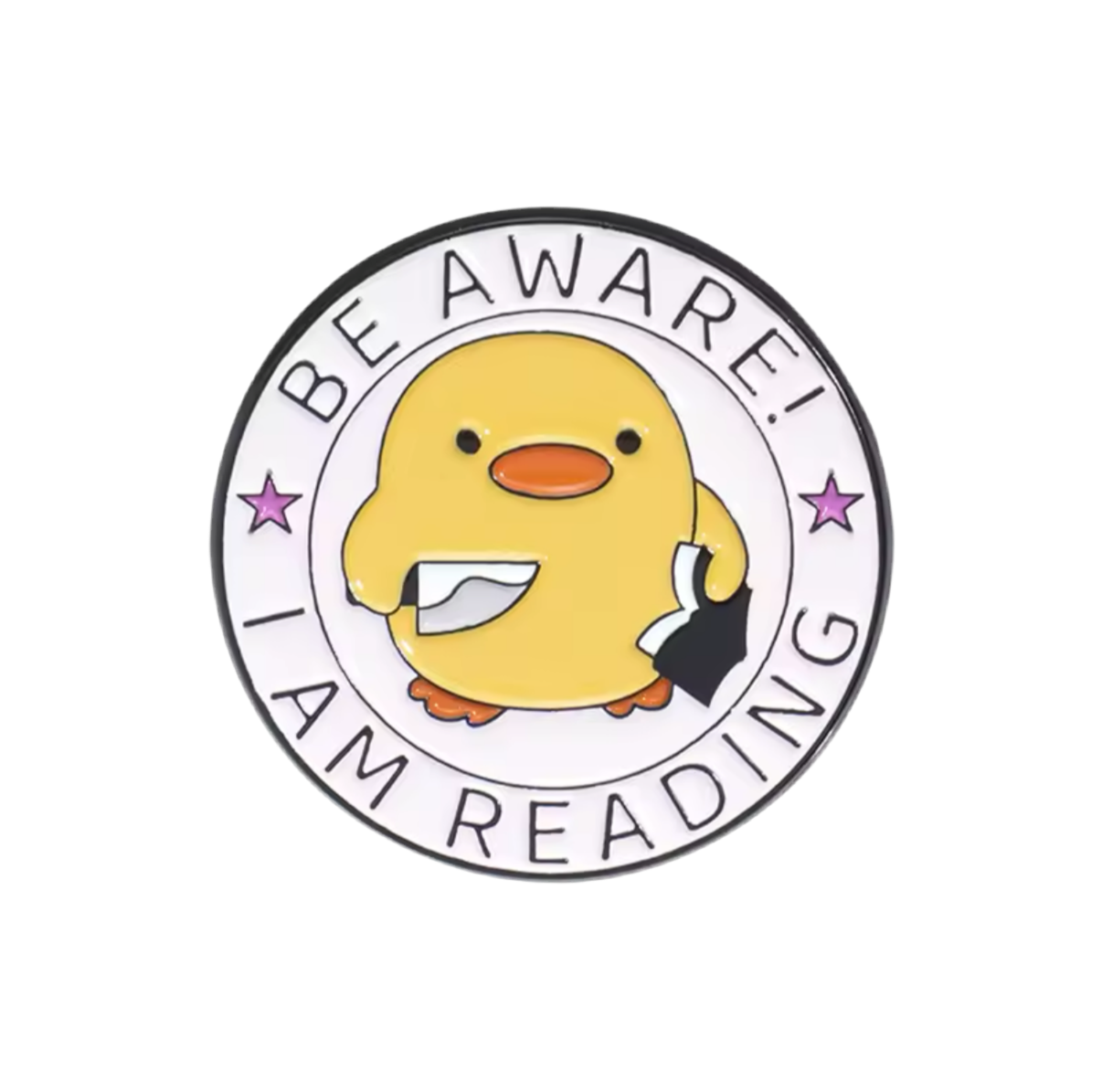 pins canard jaune be aware i am reading