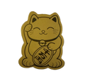 Geluksgouden kattensticker