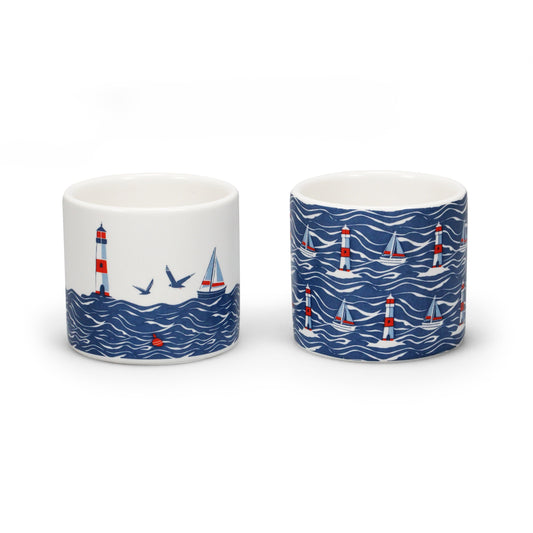 Set of 2 Coastal egg cups