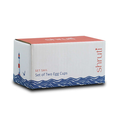Set of 2 Coastal egg cups