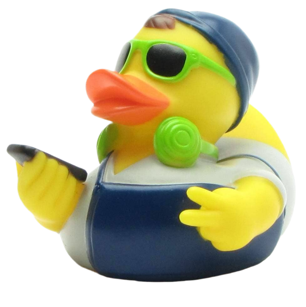 Green Hipster Duck