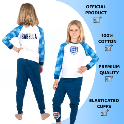 England Personalized Pajama for Kids Long Sleeve