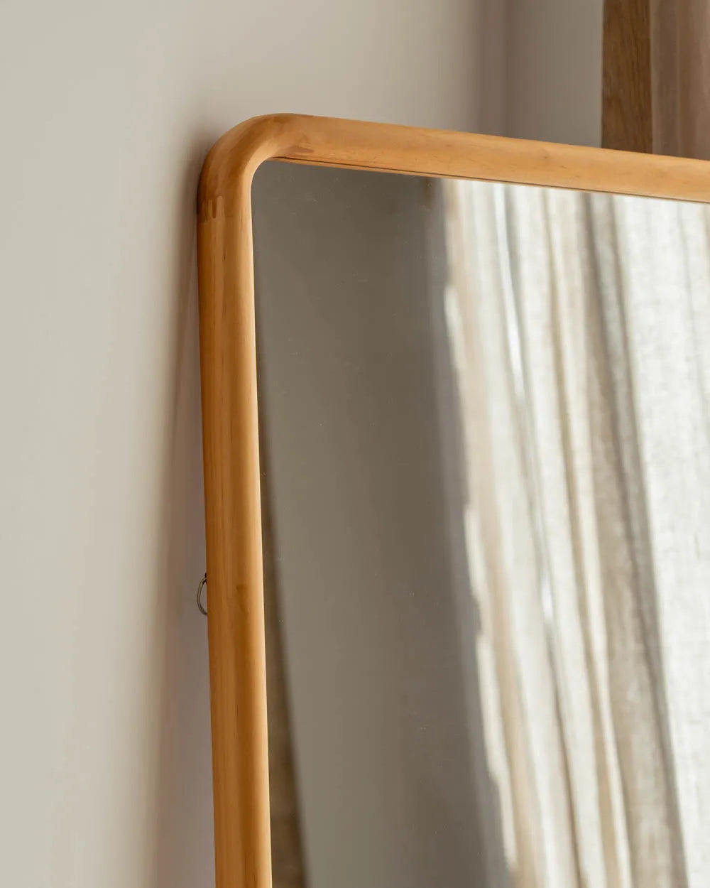Rectangular wooden wall mirror - CRETA