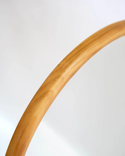 Arched wooden wall mirror - IONA