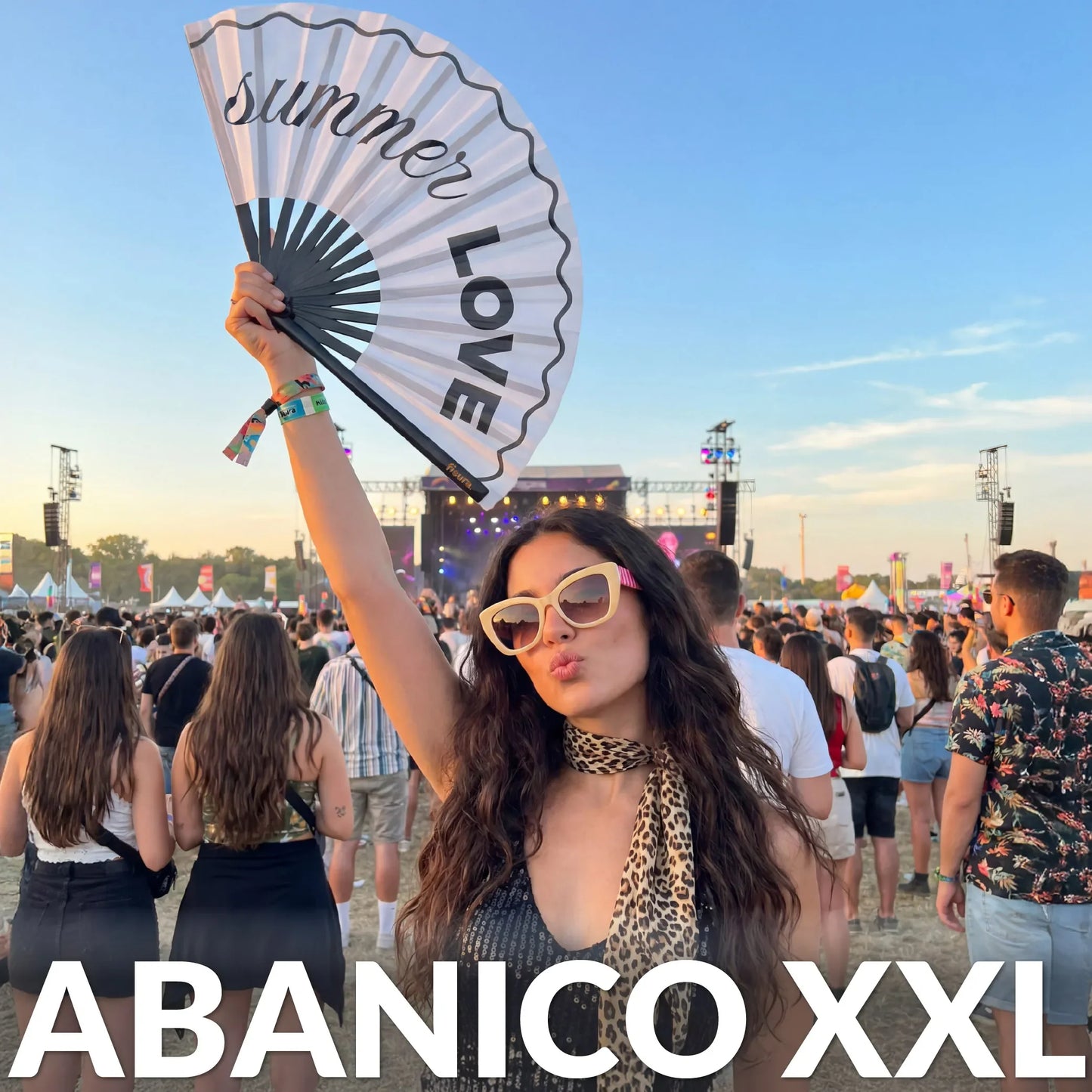 Éventail Xxl « Summer love » – Fisura – vue 2