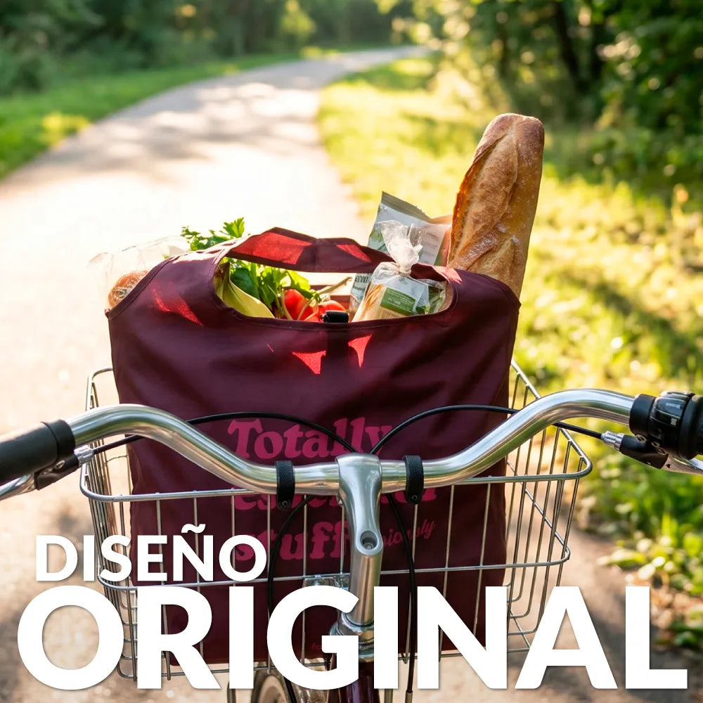 Sac de Courses Pliable « Totally essential stuff obviously » – Fisura – vue 3