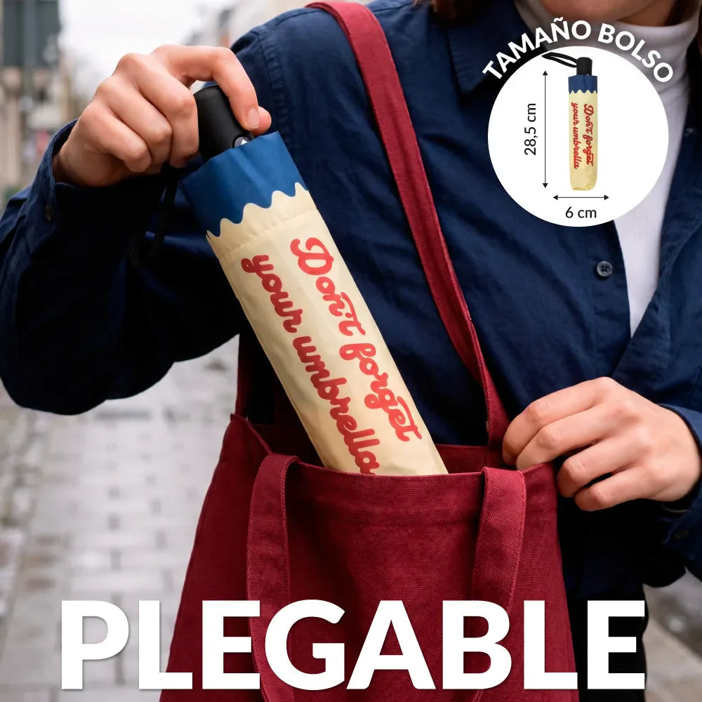 Parapluie Pliable « Don’t forget your umbrella » – Fisura – vue 6