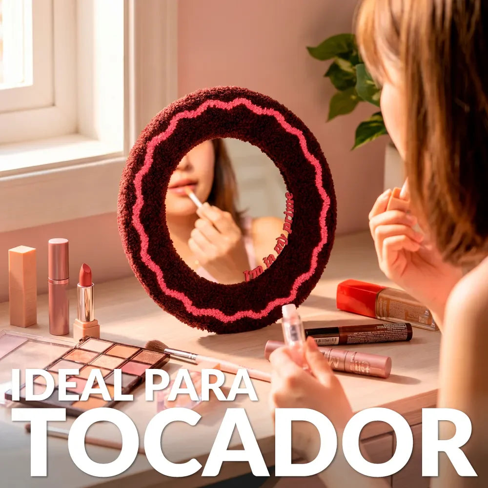Miroir en Sherpa « I’m in my prime » – Fisura – vue 6