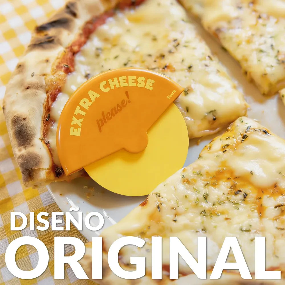 Pizza cutter "Extra cheese, please"