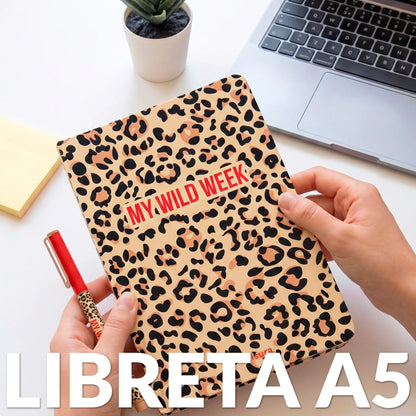 Carnet A5 « My wild week » – Fisura – vue 4