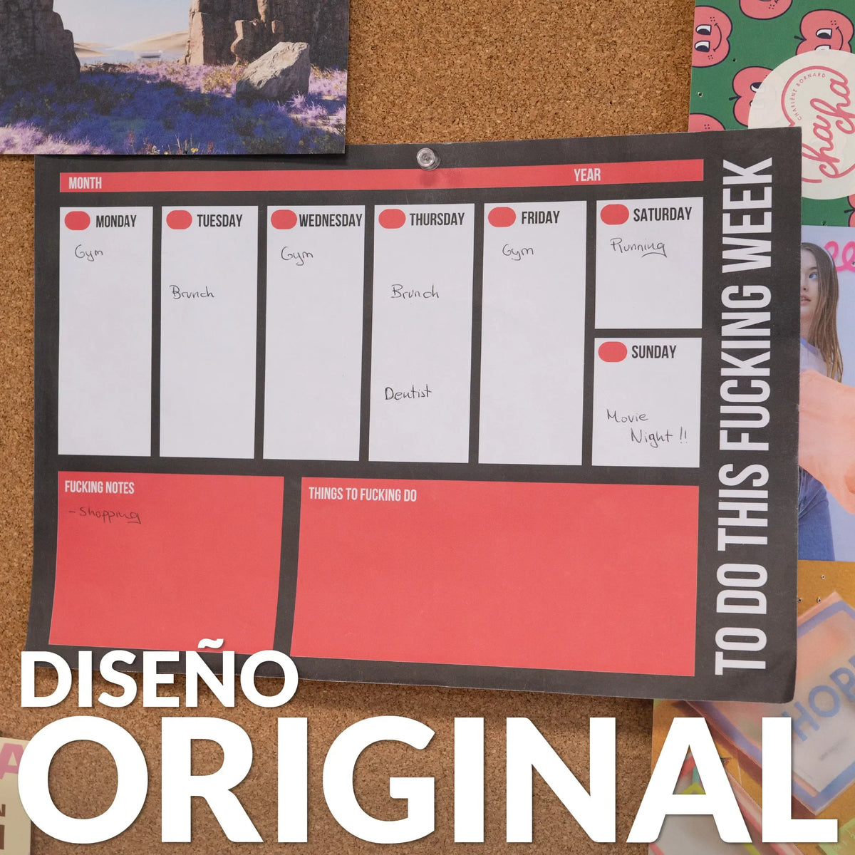 A4 Planner "Fuck off"