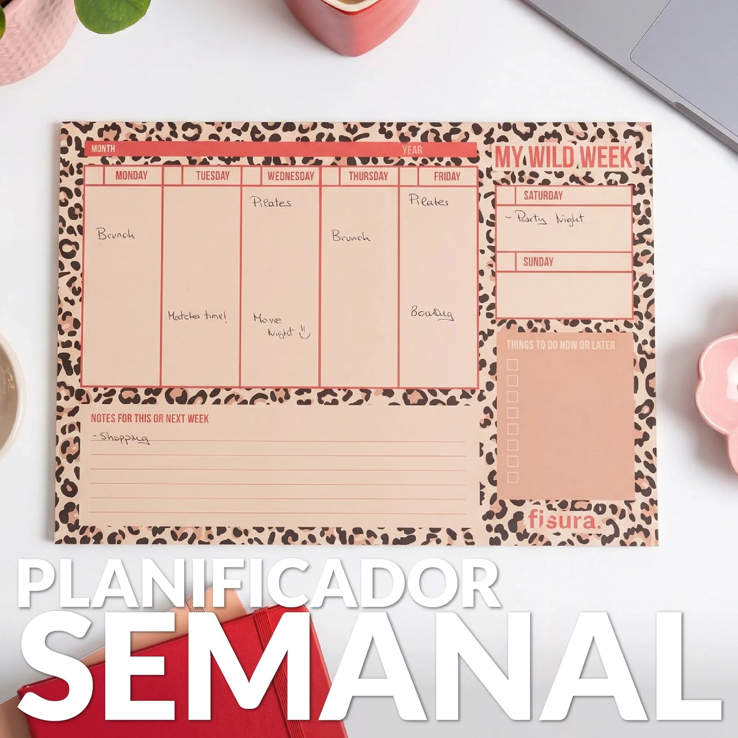Planner A4 « My wild week » – Fisura – vue 3