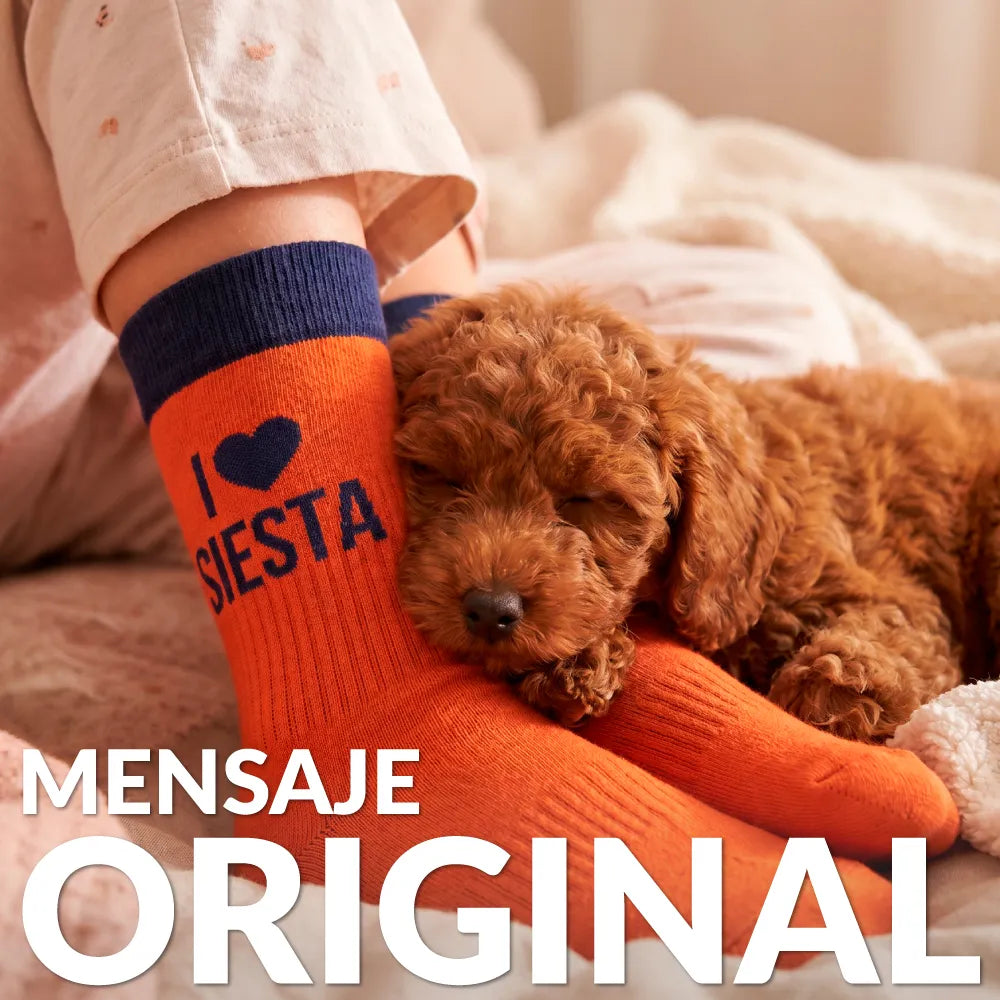 Chaussettes Unisexes « I love siesta » – Fisura – vue 2