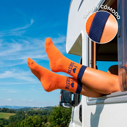 Chaussettes Unisexes « I love siesta » – Fisura – vue 3