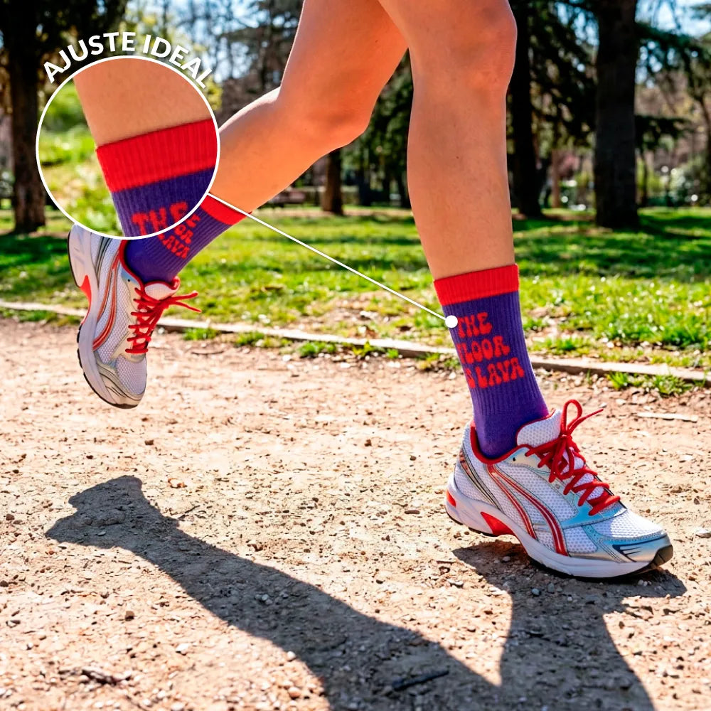 Chaussettes Unisexes « The floor is lava » – Fisura – vue 5