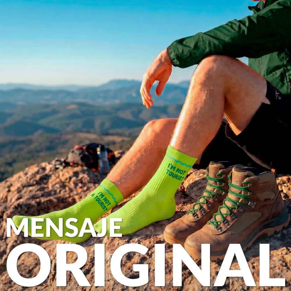Chaussettes Unisexes « I’m not a tourist » – Fisura – vue 2