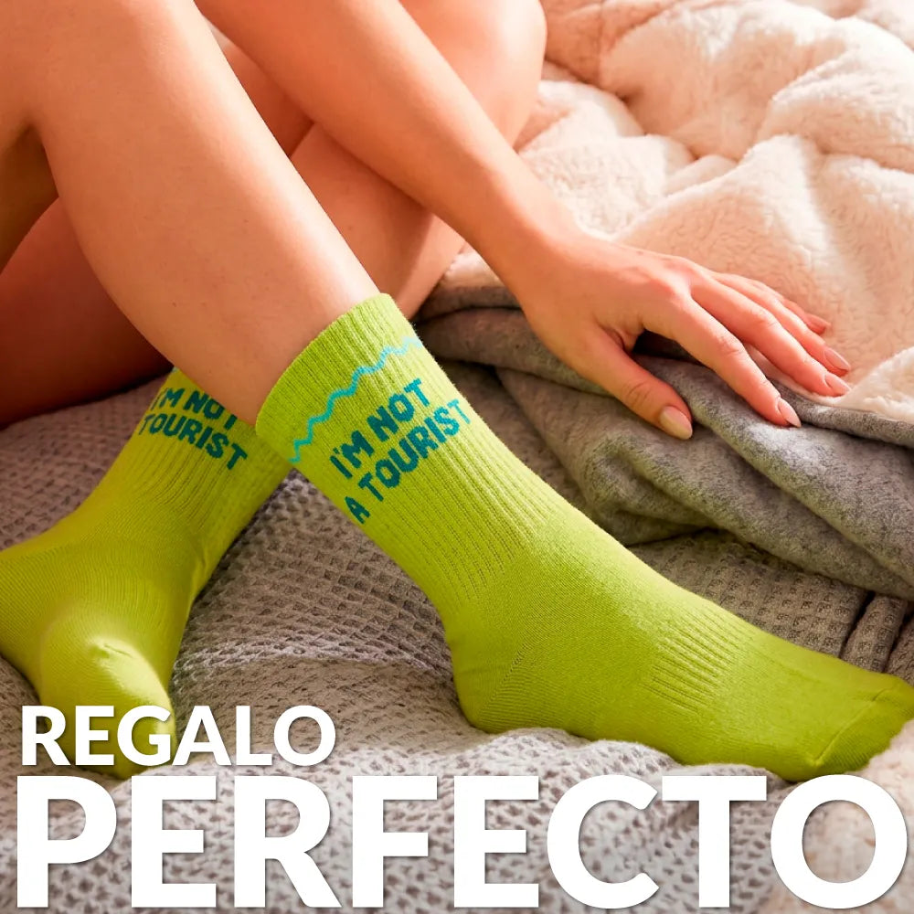 Chaussettes Unisexes « I’m not a tourist » – Fisura – vue 6