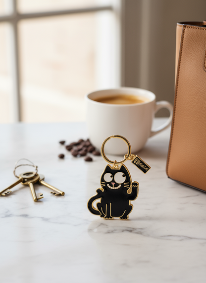 Ed the Cat Keyring