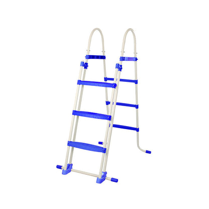 Frame Pool - Dark Blue/White - Essence - With Filterpump & Stairs - 400 x 200 x 100 cm